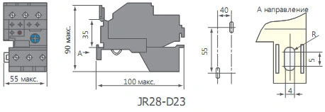 Тепловое реле CNC Electric JR28-D23