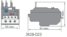 Тепловое реле CNC Electric JR28-D23