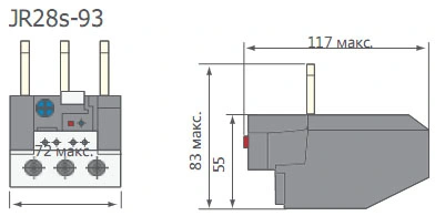 Тепловое реле CNC Electric JR28s-93